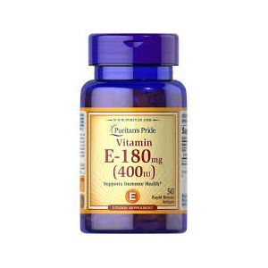 PURITAN'S PRIDE VITAMIN E- 400IU (180mg), 50 Softgels