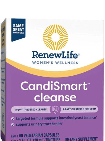 Home renewlife candismart cleanse intestinal yeast balance & urinary tract health