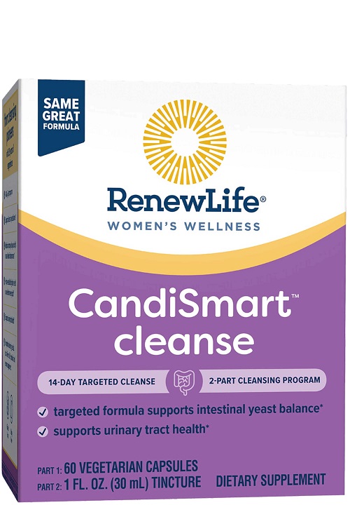 renewlife candismart cleanse intestinal yeast balance & urinary tract health renewlife candismart cleanse intestinal yeast balance & urinary tract health